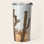 Sunset Cactus - Neutral Desert Wall Art Travel Mug Gallery Image 2