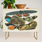Vintage Butterfly Illustration EA Seguy Papillon Credenza Gallery Image 1