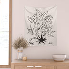 Cheetah Crush lines Wall Tapestry Gallery Image 2