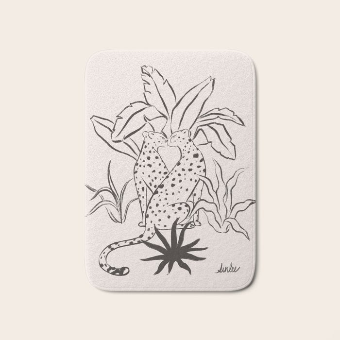 Cheetah Crush lines Bath Mat Gallery Image 1