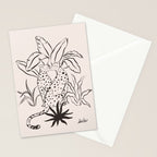 Cheetah Crush lines Stationery Card Gallery Image 2