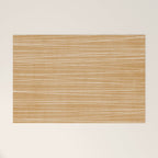 Mustard White Lines Minimalist Artwork Welcome Mat Gallery Image 1