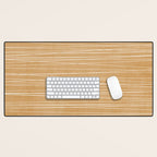 Mustard White Lines Minimalist Artwork Desk Mat Gallery Image 1