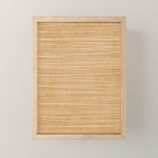 Mustard White Lines Minimalist Artwork Mini Art Print Gallery Image 1