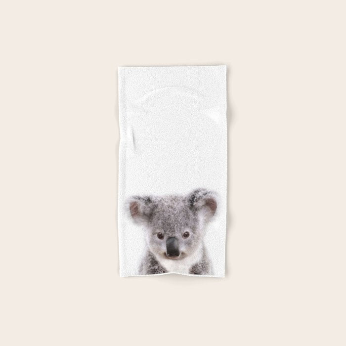 Baby Koala, Art for Kids, Nursery Art, Baby Animals Art Print By Synplus Bath Towel Gallery Image 1