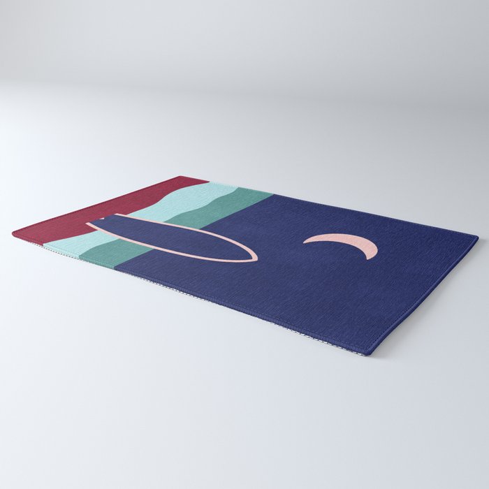LANDSHAPES - Beach - night Rug Gallery Image 3