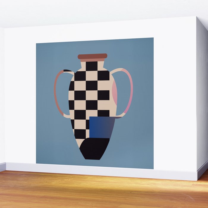 Geometric Abstract Vase 2 Wall Mural Gallery Image 2