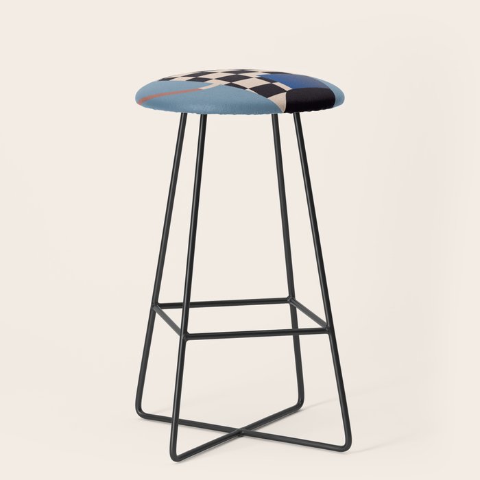 Geometric Abstract Vase 2 Stool Gallery Image 1