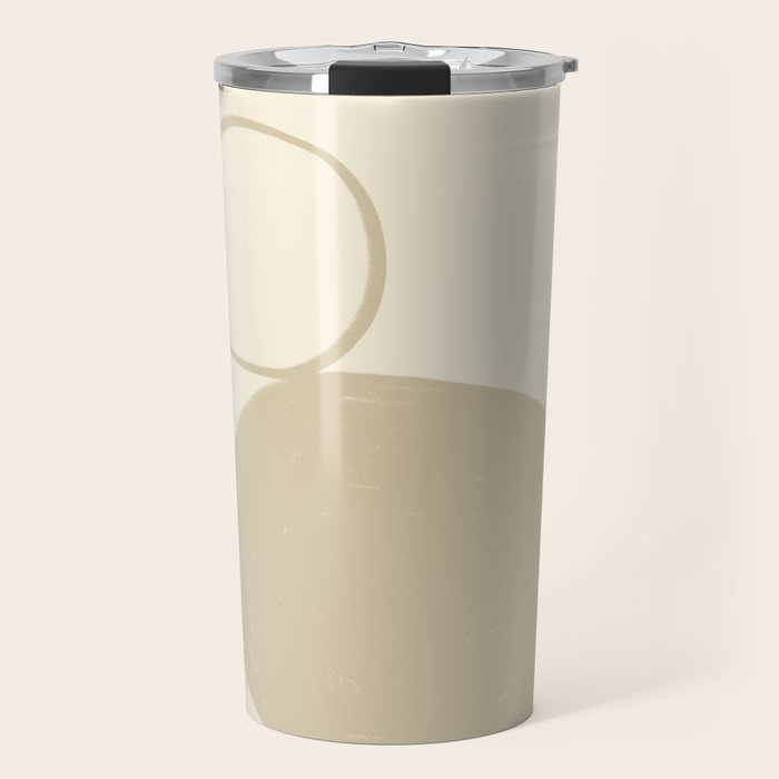 Neutral Shapes #2 Travel Mug Gallery Image 1