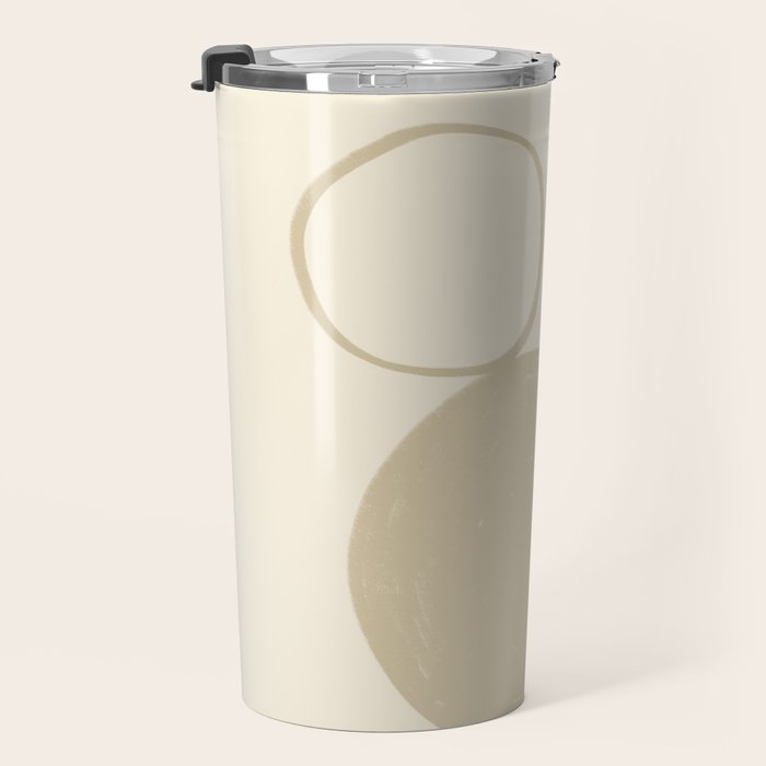 Neutral Shapes #2 Travel Mug Gallery Image 3