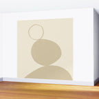 Neutral Shapes #2 Wall Mural Gallery Image 2
