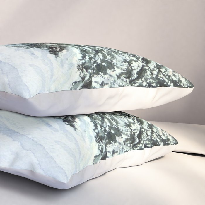 Skiing The Clear Leader Pillow Sham Gallery Image 3