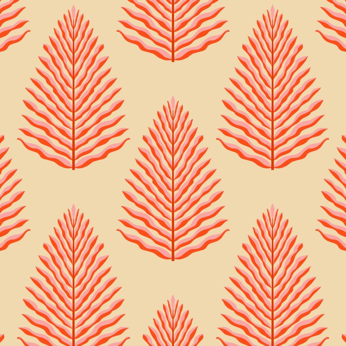 Pink and Red Organic Leaf Coffee Mug Gallery Image 2