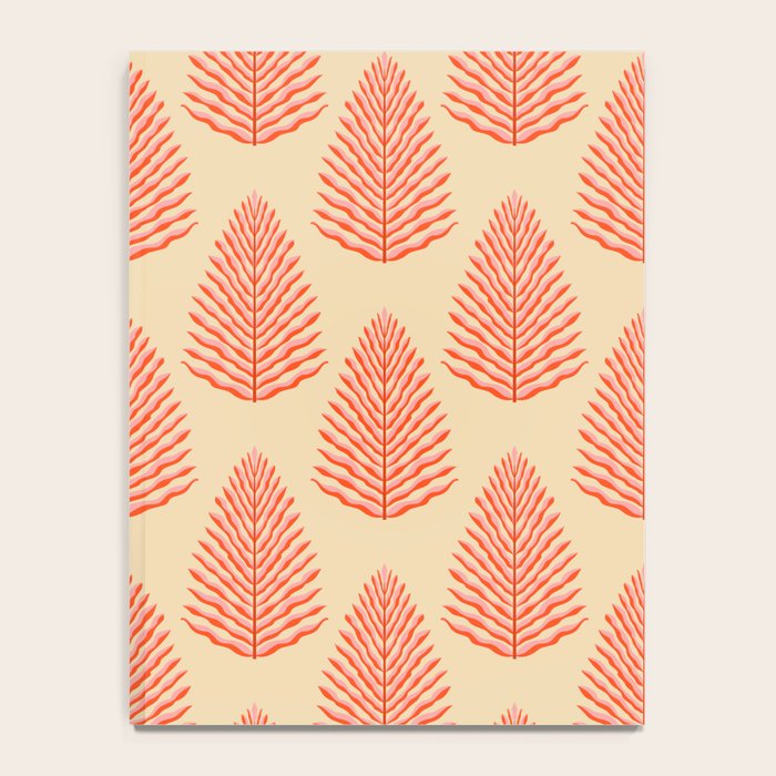 Pink and Red Organic Leaf Notebook Gallery Image 4