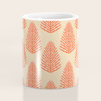 Pink and Red Organic Leaf Coffee Mug Gallery Image 4