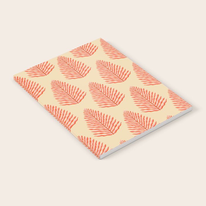 Pink and Red Organic Leaf Notebook Gallery Image 1