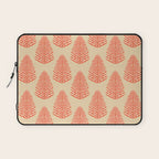 Pink and Red Organic Leaf Laptop Sleeve Gallery Image 1
