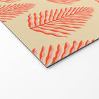 Pink and Red Organic Leaf Welcome Mat Gallery Image 2