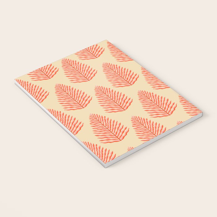 Pink and Red Organic Leaf Notebook Gallery Image 3