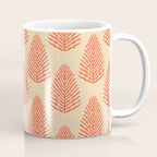 Pink and Red Organic Leaf Coffee Mug Gallery Image 1