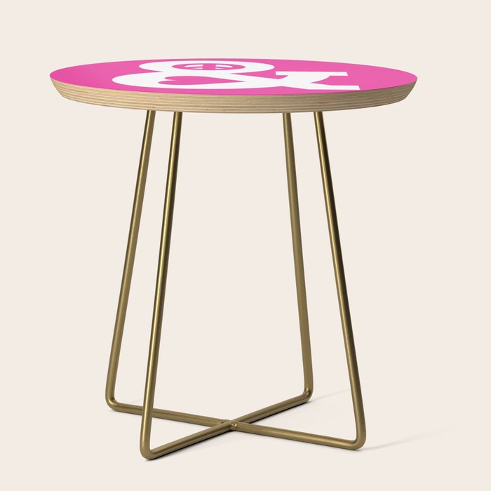 Peace and Love (pink edition) Side Table Gallery Image 1