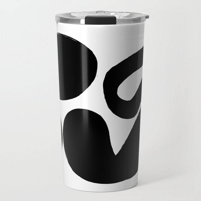 Ink Pond White Background Travel Mug Gallery Image 1