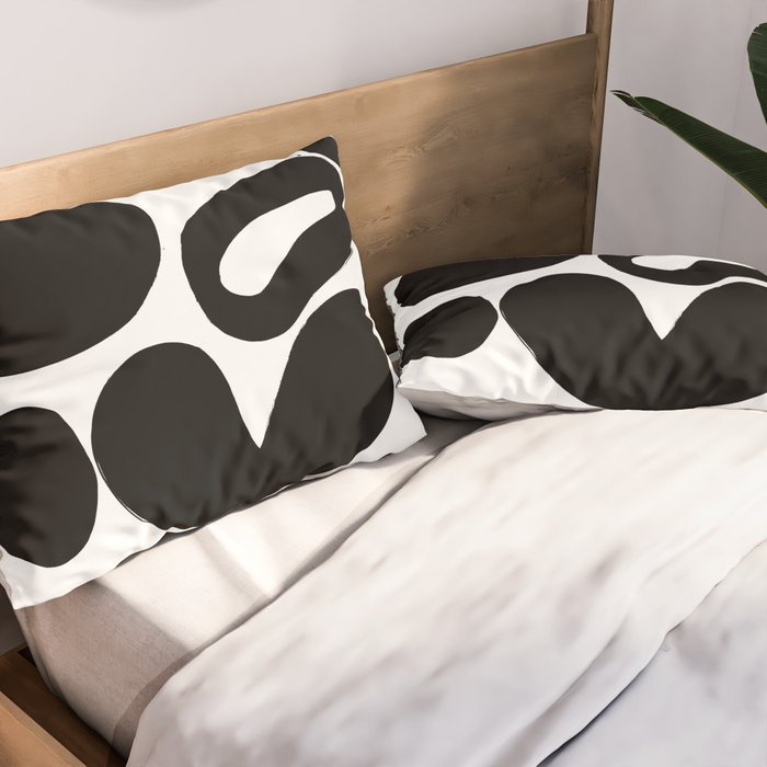 Ink Pond White Background Pillow Sham Gallery Image 2