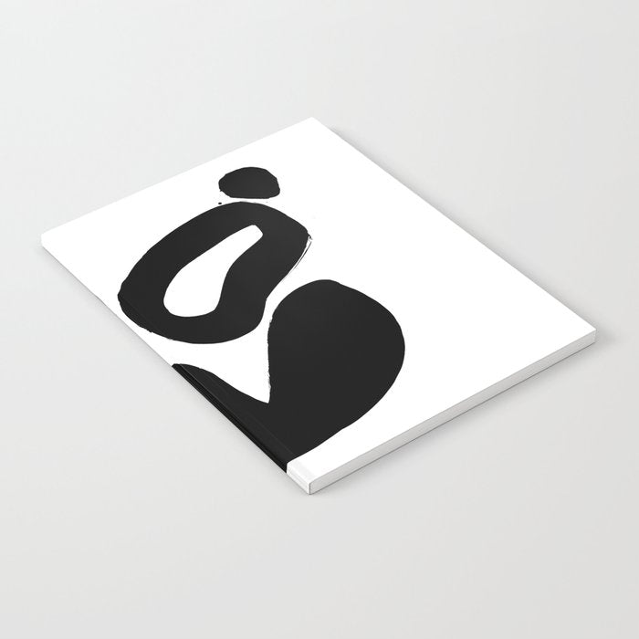 Ink Pond White Background Notebook Gallery Image 1