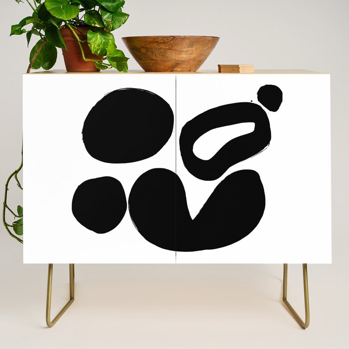 Ink Pond White Background Credenza Gallery Image 1