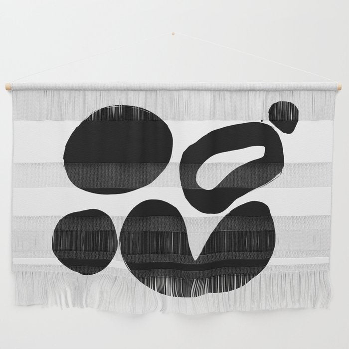 Ink Pond White Background Wall Hanging Gallery Image 1