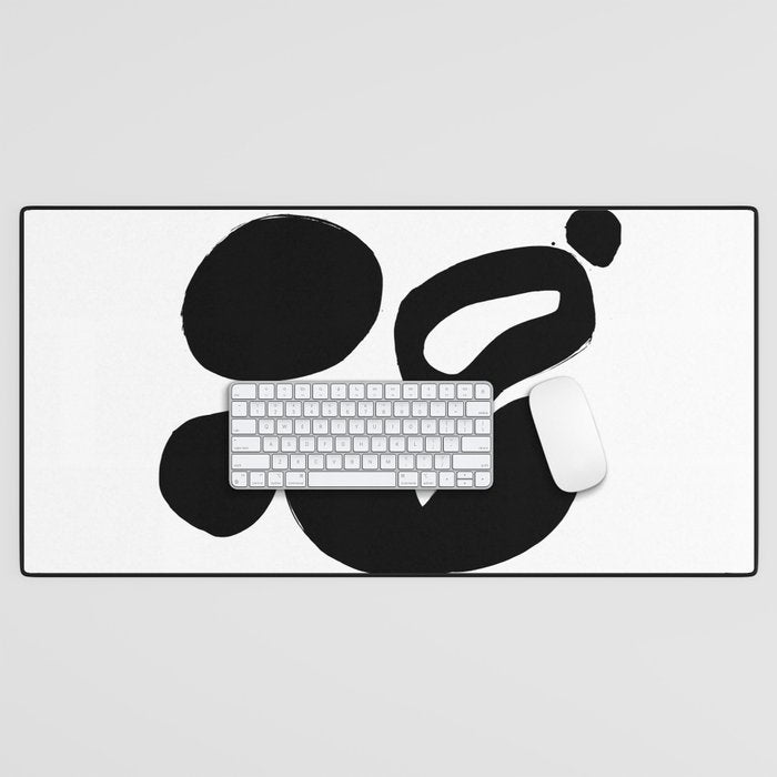 Ink Pond White Background Desk Mat Gallery Image 1