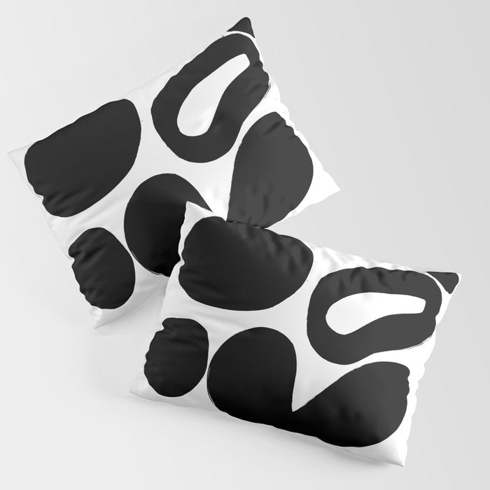 Ink Pond White Background Pillow Sham Gallery Image 1