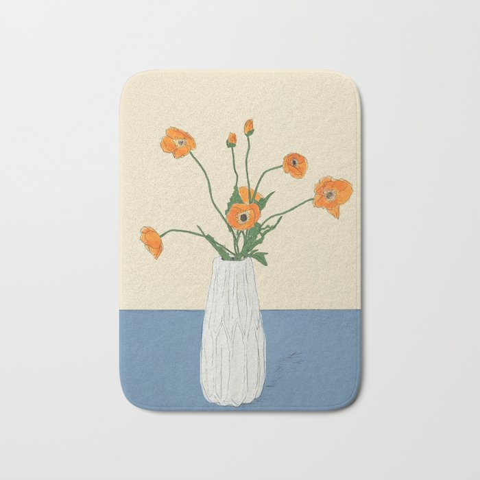 Dear Reminder Blue Bath Mat Gallery Image 1