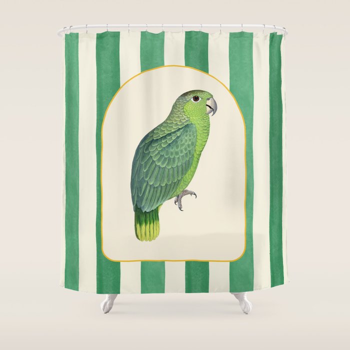 Flamboyant Parrot Shower Curtain Gallery Image 1