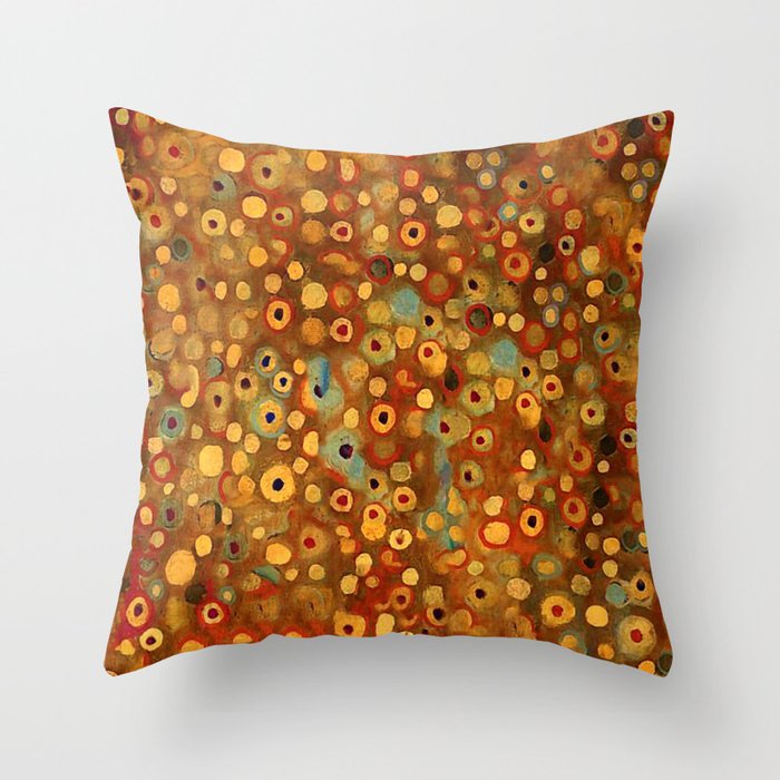 Gustav Klimt "The Three Ages of Woman" (detail 2.) Throw Pillow Gallery Image 1
