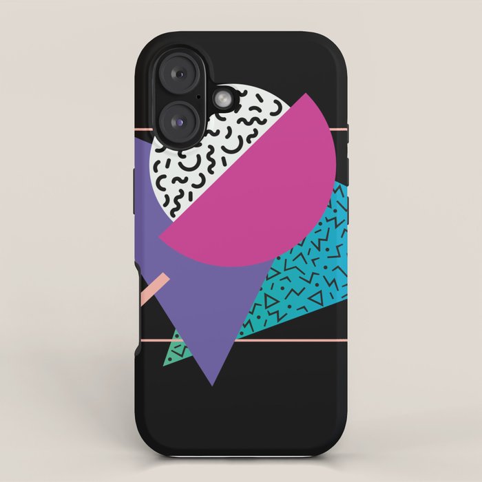 Memphis pattern 39 - 80s / 90s Retro iPhone Case Gallery Image 1