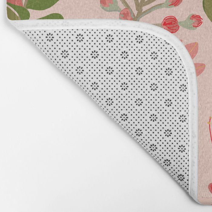Ohia Lehua Tree on Pink Bath Mat Gallery Image 2