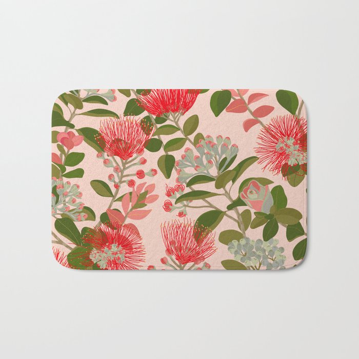 Ohia Lehua Tree on Pink Bath Mat Gallery Image 1