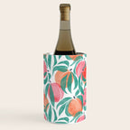 Peaches - peach pink and teal Wine Chiller Gallery Image 3