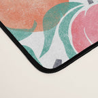 Peaches - peach pink and teal Desk Mat Gallery Image 4