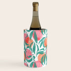 Peaches - peach pink and teal Wine Chiller Gallery Image 2
