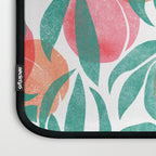 Peaches - peach pink and teal Laptop Sleeve Gallery Image 3