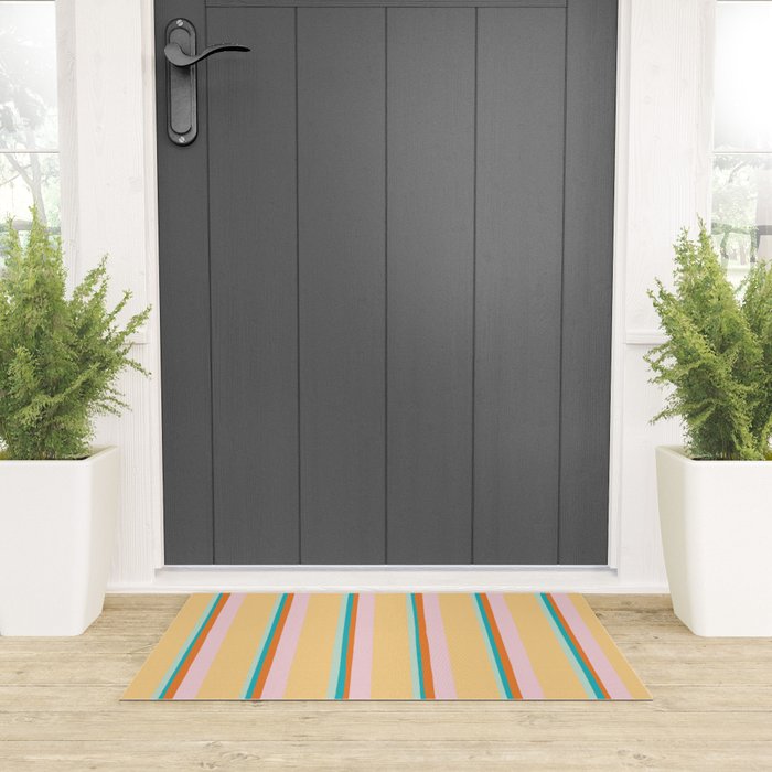 Atomic Stripes Welcome Mat Gallery Image 3