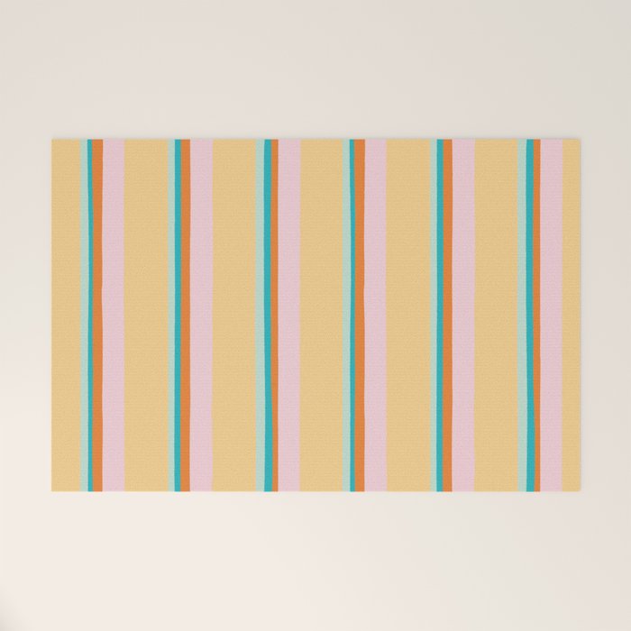 Atomic Stripes Welcome Mat Gallery Image 1