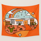 Leo Mid Century House Wall Tapestry Gallery Image 4