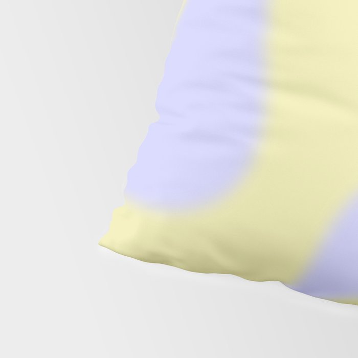 Dreamy Retro Liquid Swirl Contemporary Abstract 2 in Butter Yellow and Lavender Pastel Pillow Sham Gallery Image 4