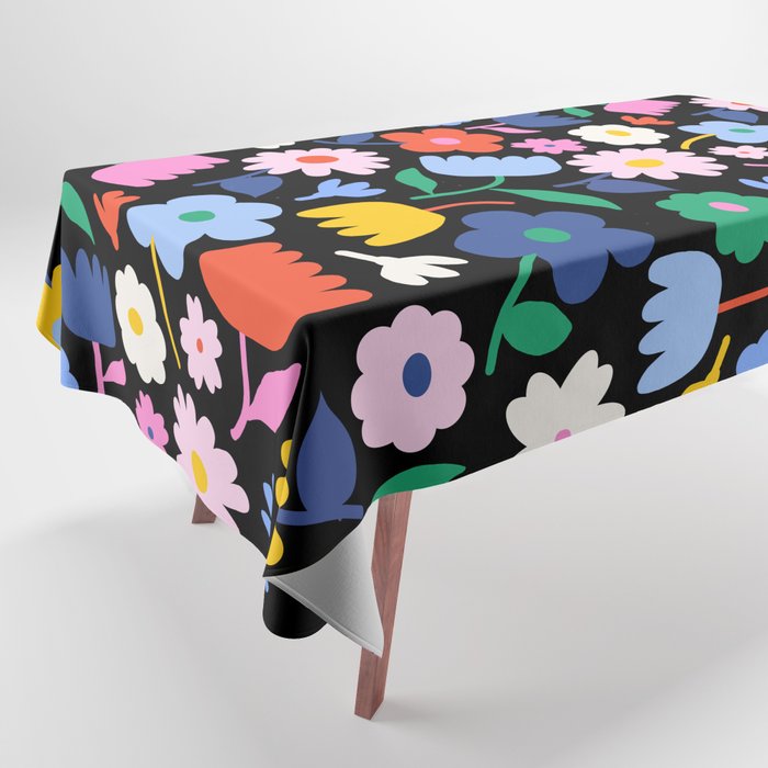 Floral Medley - night Tablecloth Gallery Image 1