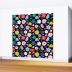 Floral Medley - night Wall Mural Gallery Image 2