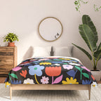 Floral Medley - night Comforter Gallery Image 3