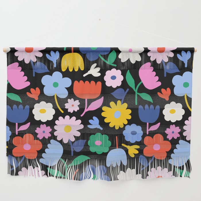 Floral Medley - night Wall Hanging Gallery Image 1